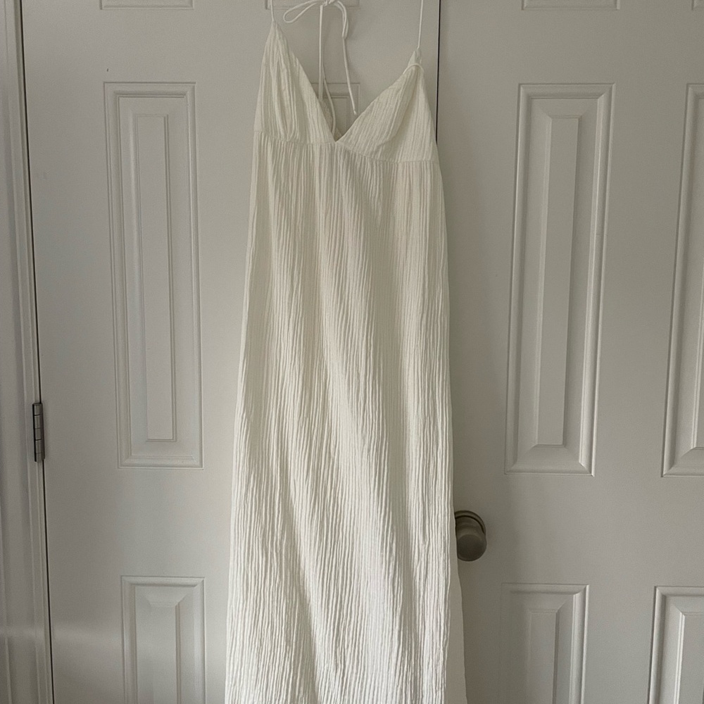 H&M Divided Cream Maxi Dress